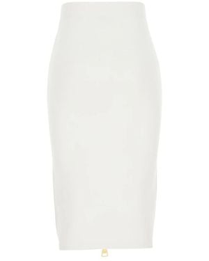 Elisabetta Franchi Midi Skirts - Bianco
