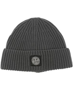 Stone Island N100002 Full Rib Rws Wool - Grau