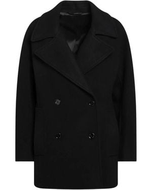 TOTEME Double-Breasted Coats - Negro