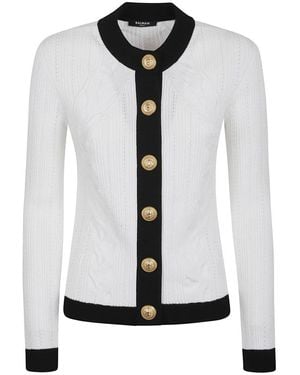 Balmain Cardigans - Blanco