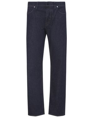 Stone Island Regular Straight Five-Pocket Jeans, Rinsed Finish - Blue
