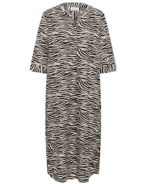 Cream Midi Dresses - Grey