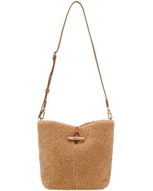 Longchamp Le Roseau Crossbody Tas - Bruin