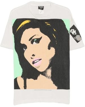 SAINT Mxxxxxx Amy T-Shirt Aus Bedrucktem Baumwoll-Jersey - Grün