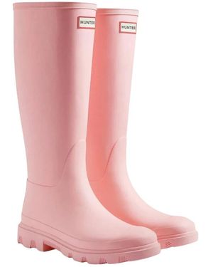 HUNTER Schoenen ,Roze ,Leer Downpour Korte Laars