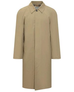 Burberry Single-Breasted Coats - Neutro