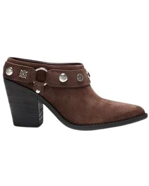 Guess Heeled Mules - Marron