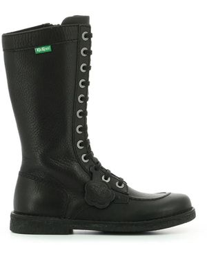 Kickers Lace-Up Boots - Noir