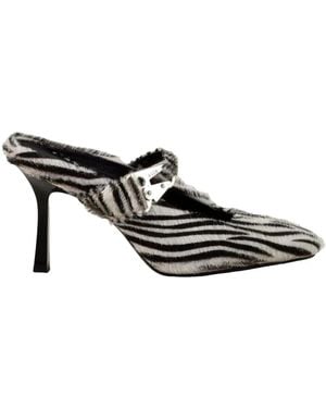 MSGM Heeled Mules - Black