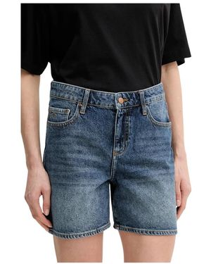 ARMANI EXCHANGE Korte Broeken ,Blauw ,Denim Cotton Denim Shorts - Zwart