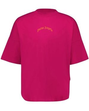 Palm Angels T-Shirts - Pink