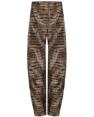 Elisabetta Franchi Loose Fit Jeans - Brown