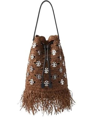 Rabanne Bucket Bags - Brown