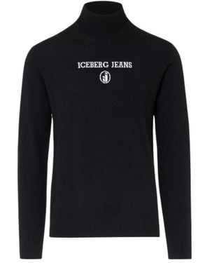 Iceberg Rollkragenpullover - Schwarz