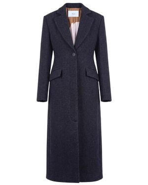 Tela Single-Breasted Coats - Blue