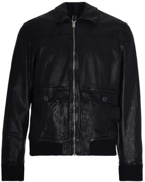 DFOUR® Lederjacken - Schwarz