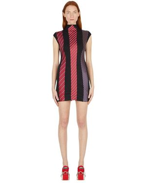 PROTOTYPES Jersey Kleid Mit Bindegürtel - Rot