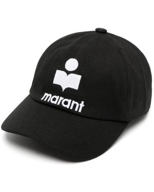 Isabel Marant Bestickte Logo-Kappe - Schwarz