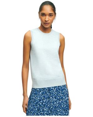 Brooks Brothers Tops ,Blauw ,Katoen Supima Katoen Jersey Top
