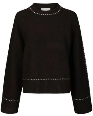 Neo Noir Round-Neck Knitwear - Noir