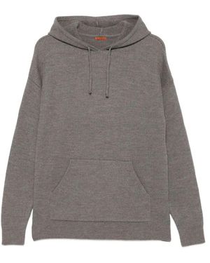 Barena Hoodies & Sweatvesten ,Bruin ,Wol Madi Cruna Hoodie - Grijs
