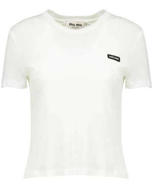 Miu Miu T-Shirts - Blanco