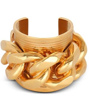 Balmain Accessoires ,Geel ,Messing Ketting Ring - Metallic