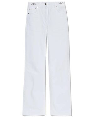 Versace Jeans ,Wit ,Katoen Rechte Pijp Jeans