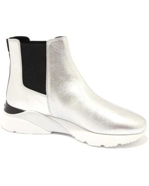 Hogan Schoenen ,Grijs Active One Chelsea Boot Schoen - Wit