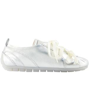 Simone Rocha Schoenen ,Grijs ,Leer Ballerina Grip Trainer - Wit