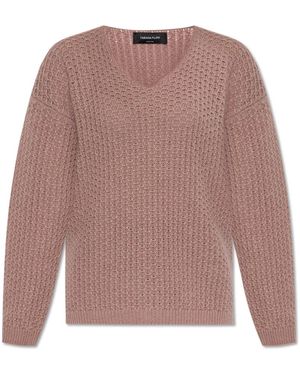 Fabiana Filippi V-Neck Knitwear - Marrón