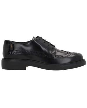 Tod's Zwarte Derby Platte Schoenen