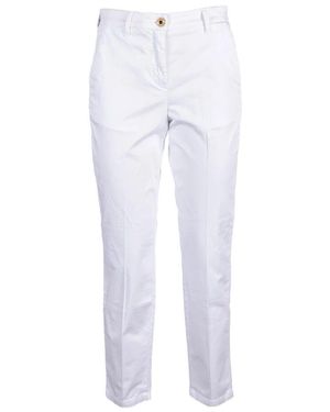 Jacob Cohen Baumwoll elasthan hose - Weiß
