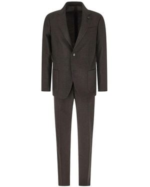 Lardini Single Breasted Suit - Zwart