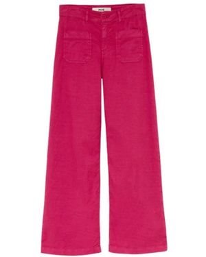 Five Jeans Wide Trousers - Rojo