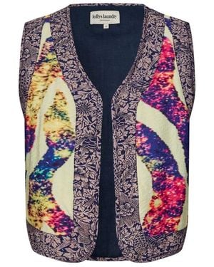Lolly's Laundry Jassen ,Veelkleurig ,Katoen Ilsall Vest - Blauw