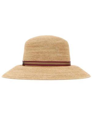 Borsalino Accessoires ,Colombia Rafia Crochet Wide Brim - Naturel