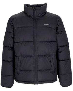 Element Wasserabweisende Daunenjacke Mit Hohem Kragen - Blau