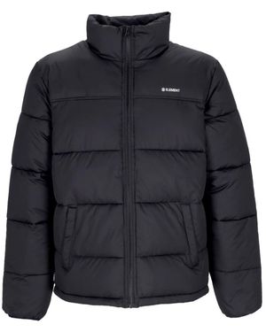 Element Wasserabweisende Daunenjacke Mit Hohem Kragen - Blau