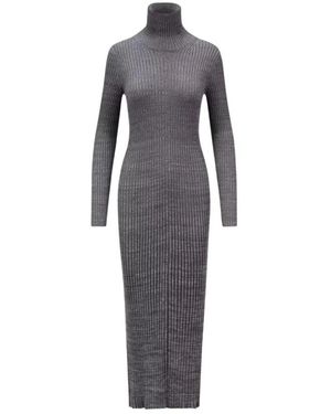 Moncler Knitted Dresses - Grigio