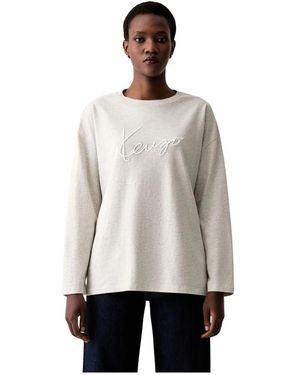 KENZO Long Sleeve Tops - Bianco