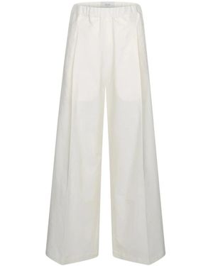 Ame Wide Trousers - Blanc