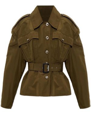 McQueen Trench Coats - Groen
