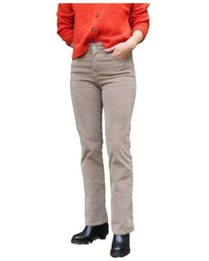 Denim Studio Slim-Fit Trousers - Red