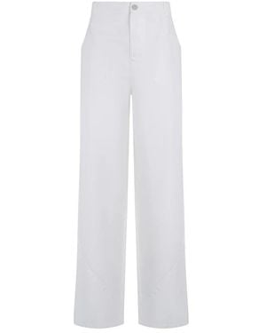Alberta Ferretti Wide Pants - White