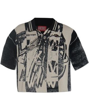DIESEL Polo M-Oliba-Polo - Zwart