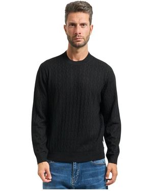 ARMANI EXCHANGE Round-Neck Knitwear - Black