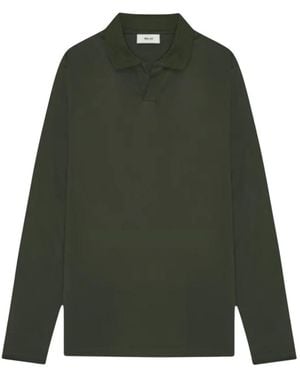 NN07 Paul Langarm Poloshirt - Grün