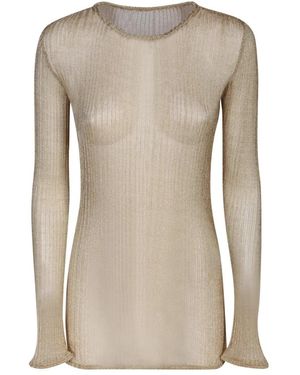 SAPIO Round-Neck Knitwear - Naturel
