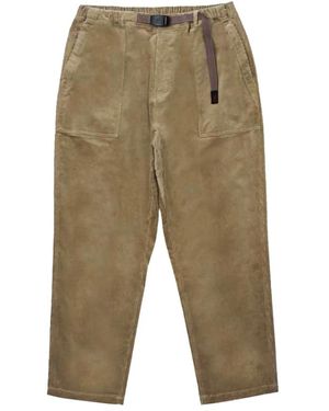 Gramicci Pantaloni in velluto affusolati in colore chino - Verde